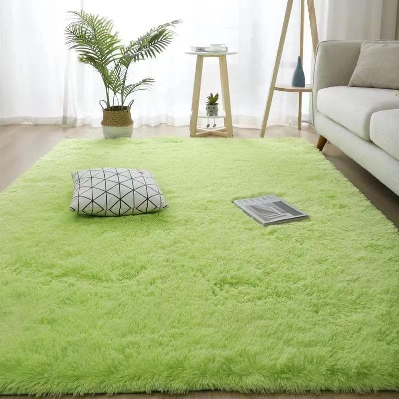 床マット ふわふわシャギー長毛カーペット